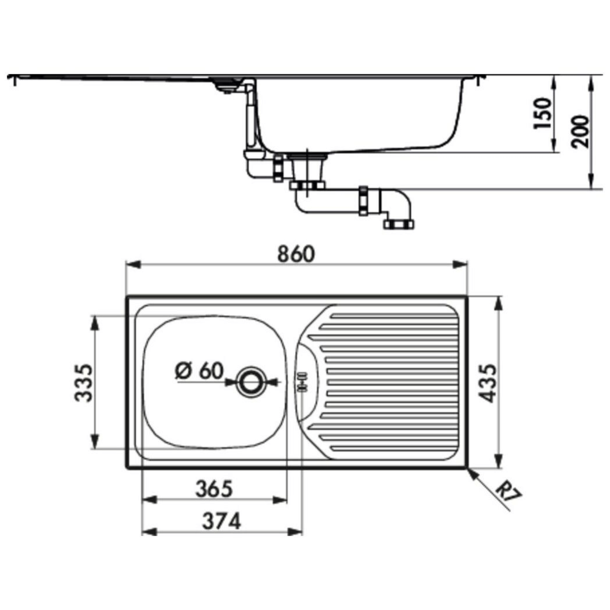 Einbauspüle Standard S3 Naber® | Edelstahl | Küchenspüle | Spülbecken